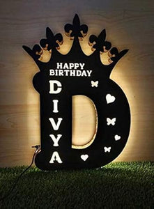 customized Alphabet letter A-Z frame with LED