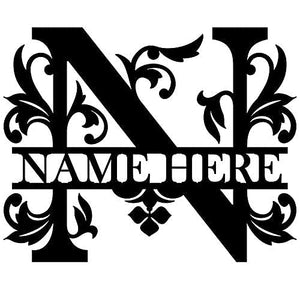 Monogram Alphabet Customized Wooden Name