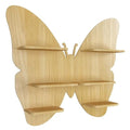 Butterfly Shape Backlit Designer Wooden Wall Shelf 