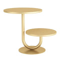 Round 2 Tier Golden metal Cake Stand