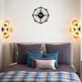 Diamond Shap 3D Acrylic Octagon with Round Shap Wall Clock