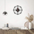 Diamond Shap 3D Acrylic Octagon with Round Shap Wall Clock
