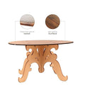 Round Wooden Table Cake Stand