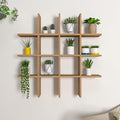 Aesthetic Block Designer Wall Shelf with Light