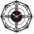 Diamond Shap 3D Acrylic Octagon with Round Shap Wall Clock
