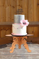 Round Wooden Table Cake Stand