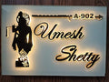 Acrylic Black And White LED Name Plate
