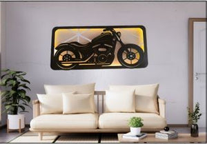 Metal LED Motorcycle Wall Hanging