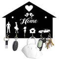 Laser Cut Homde Shaped Wooden Key Holder Personalized Key Hanger