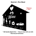 Laser Cut Homde Shaped Wooden Key Holder Personalized Key Hanger
