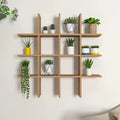 Aesthetic Block Designer Wall Shelf with Light