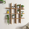 Aesthetic Block Designer Wall Shelf with Light